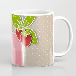 Picture. Strawberry juice. From a set of paintings. The "kitchen". Coffee Mug
