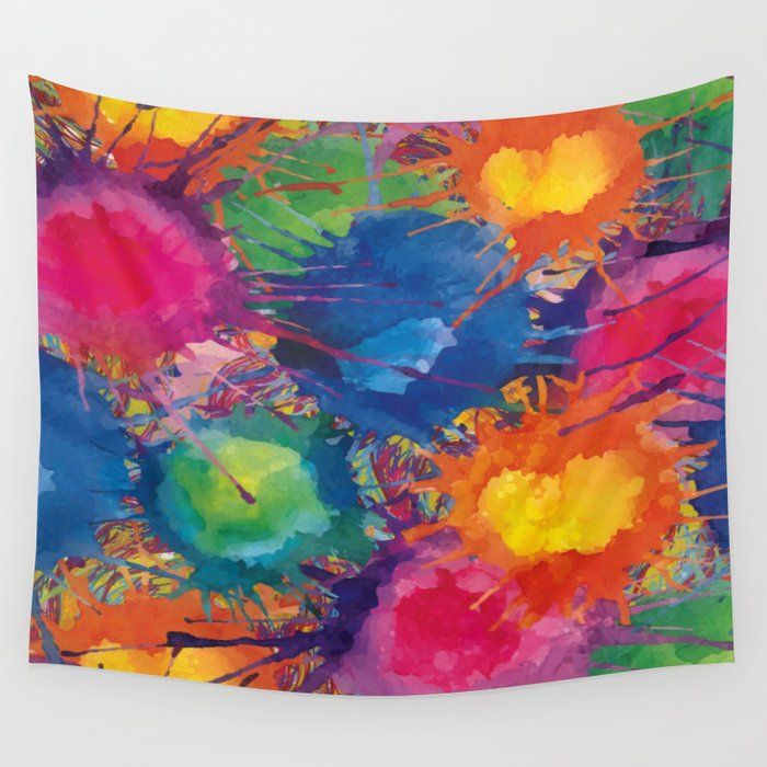 Color explosion Wall Tapestry
