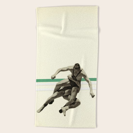 The Wrestler Beach Towel