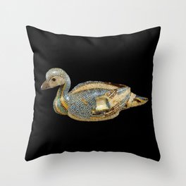 Ancient Egyptian Duck Low Poly Geometric Art Throw Pillow