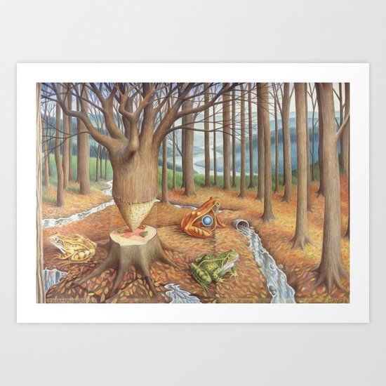 Triamphibiangle Art Print