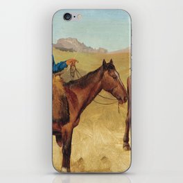 Trapper And Indian Guide On Horseback - Albert Bierstadt iPhone Skin
