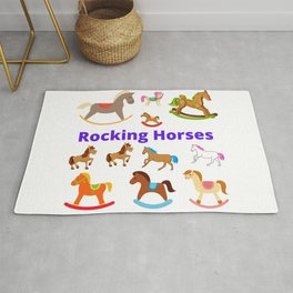 Rocking horse chairs kids toy Area & Throw Rug