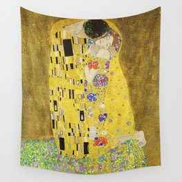 The Kiss - Gustav Klimt, 1907 Wall Tapestry