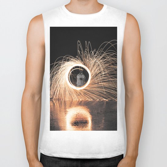 Fire Spinner Biker Tank