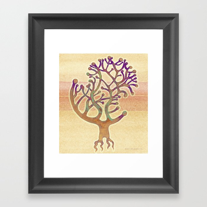 Potombo tree Framed Art Print