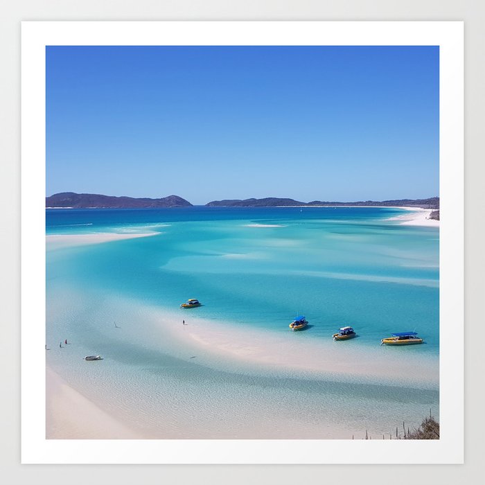 Australia Photography - Whitehaven Beach Art Print