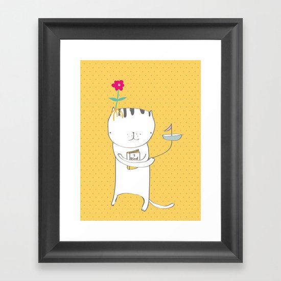Do you read me? Framed Art Print