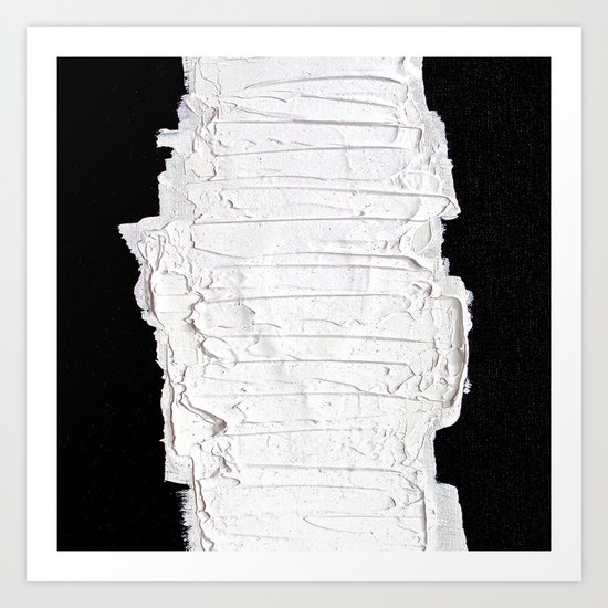Black, White & White Art Print
