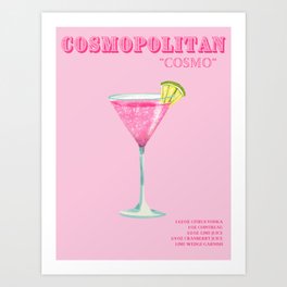 Cosmopolitan Pink Art Print
