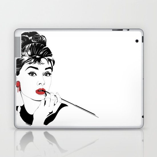Audrey Hepburn Laptop & iPad Skin