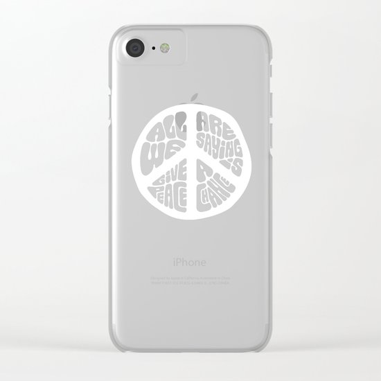 Peace Clear iPhone Case
