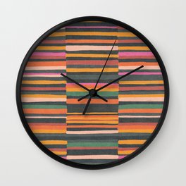 Striped pattern 02 Wall Clock