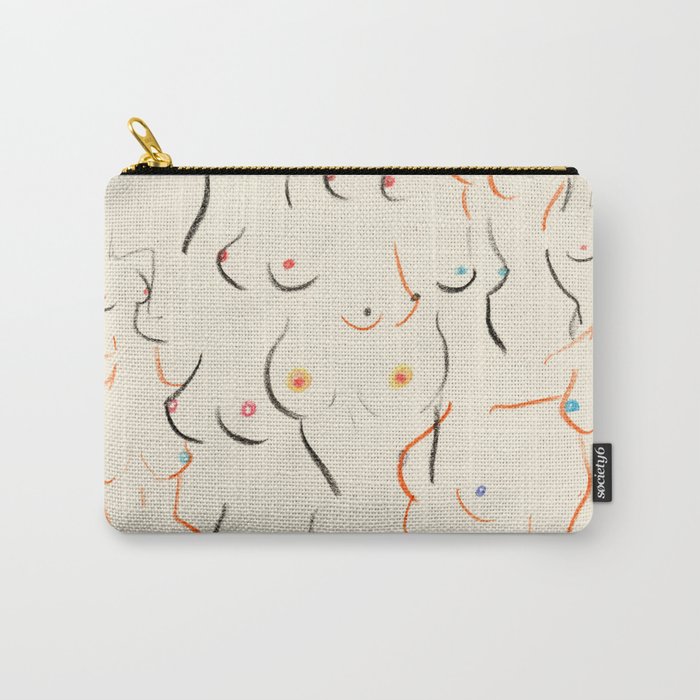 Breasts in Cream Carry-All Pouch