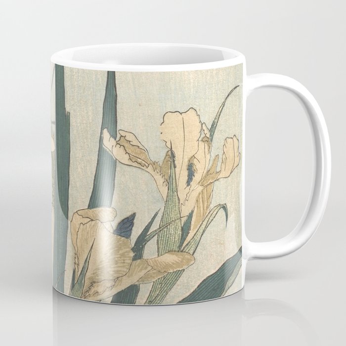 Hokusai, Grasshopper and Iris Coffee Mug