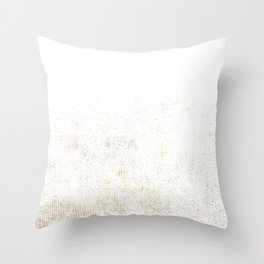 Gold Grunge Overlay Design Pattern Throw Pillow
