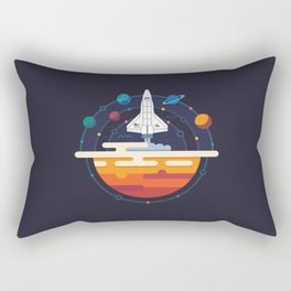 Space Shuttle & Solar System Rectangular Pillow