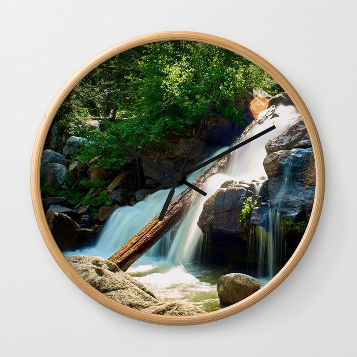 Peaceful Waterfall Wall Clock