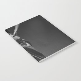 Figurative female form portrait black and white photograph / photography Notebook
