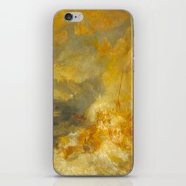 Joseph Mallord William Turner A Disaster at Sea iPhone Skin