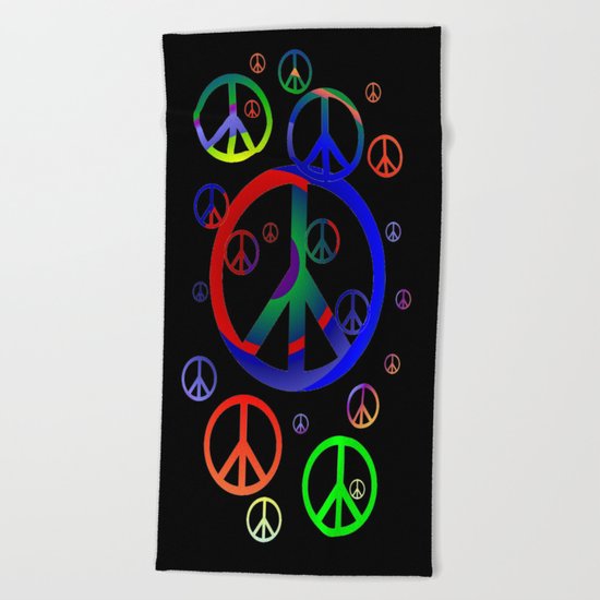 Peace time Beach Towel