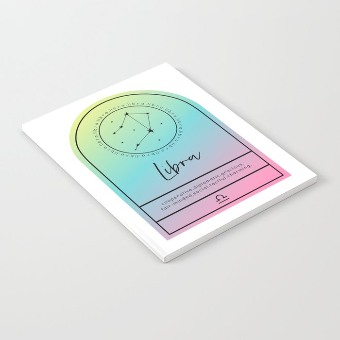 Libra Zodiac | Gradient Arch Notebook