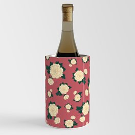 Oriental Flower | dark pink pattern Wine Chiller