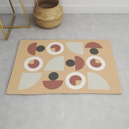 Classic geometric arch circle composition 34 Area & Throw Rug