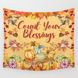 Count Your Blessings Wall Tapestry