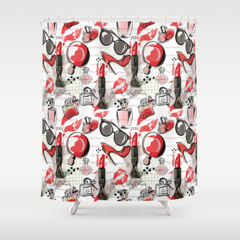 Fashionista Girl Shower Curtain By Amethyst93 Society6