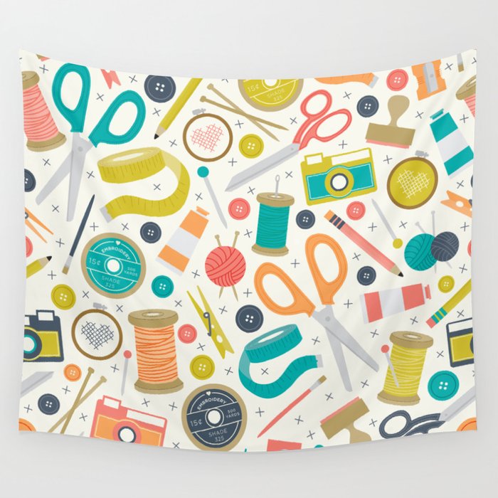 Get Crafty Wall Tapestry