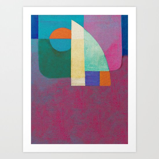 Una Regata Colorata Art Print