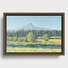 The Mighty Metolius River, Camp Sherman, OR Framed Canvas
