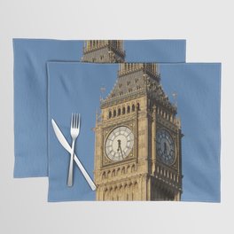 Great Britain Photography - Big Ben Under The Blue Clear Sky Placemat