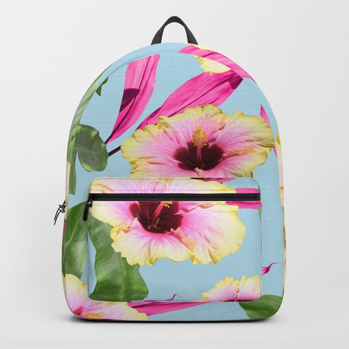 Flowery Hibiscus Dream #1 #tropical #decor #art #society6 Backpack