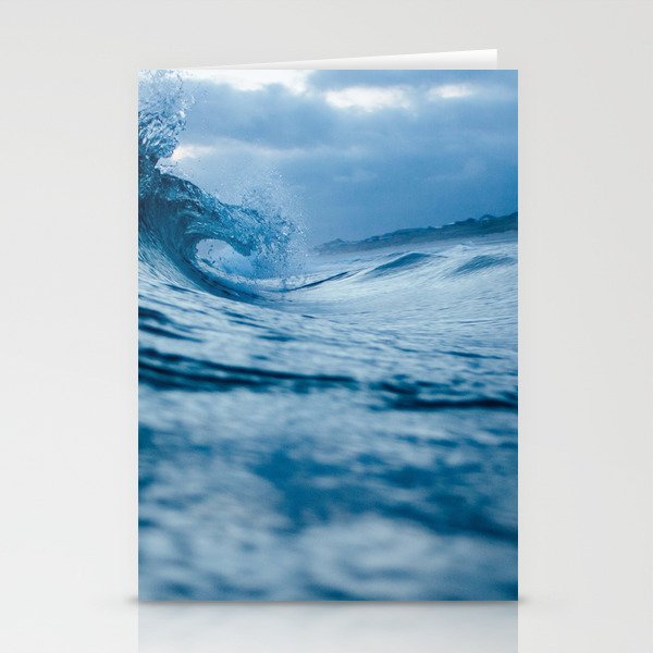 Blue Waves Ocean Sea Stationery Cards