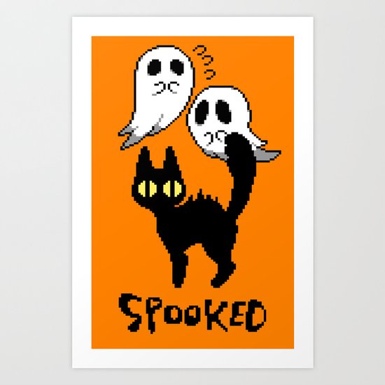 spooked Art Print