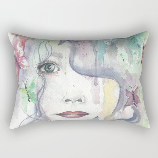 Floral Bohemian Rectangular Pillow