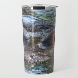 Hippo In The Water Travel Mug