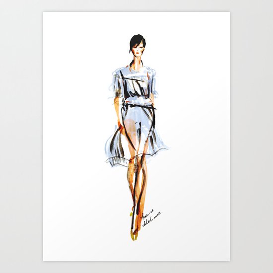 Chloe SS 13 Fashion Illustration Art Print