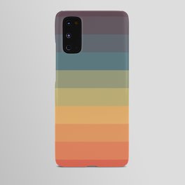 Colorful Retro Striped Rainbow Android Case
