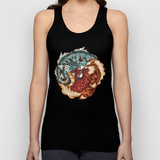 The Tiger and the Dragon Unisex Tank Top