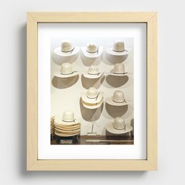 Maverick Cowboy Hat Recessed Framed Print