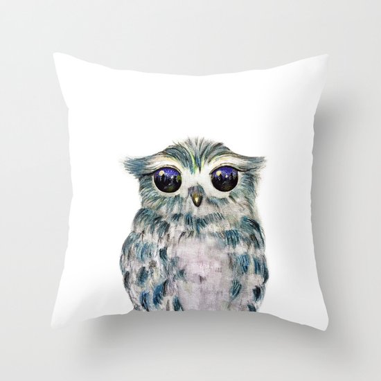 Little Owl Throw Pillow