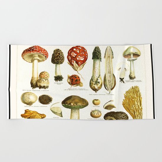 Mushrooms Beach Towel