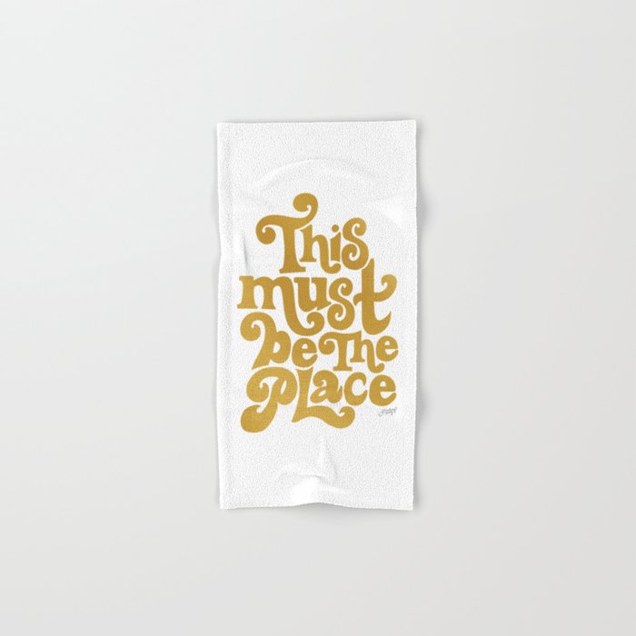 This Must Be The Place (Gold Palette) Hand & Bath Towel