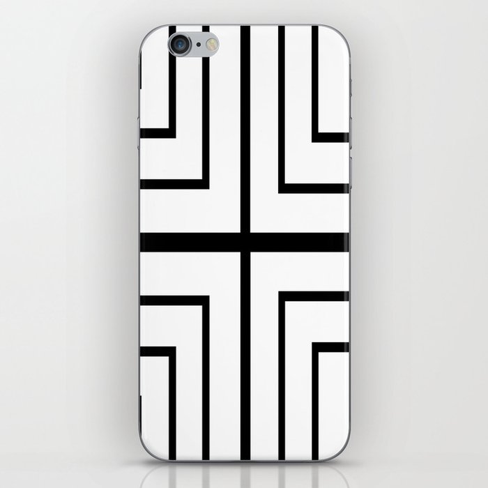 Square - Black and White iPhone Skin