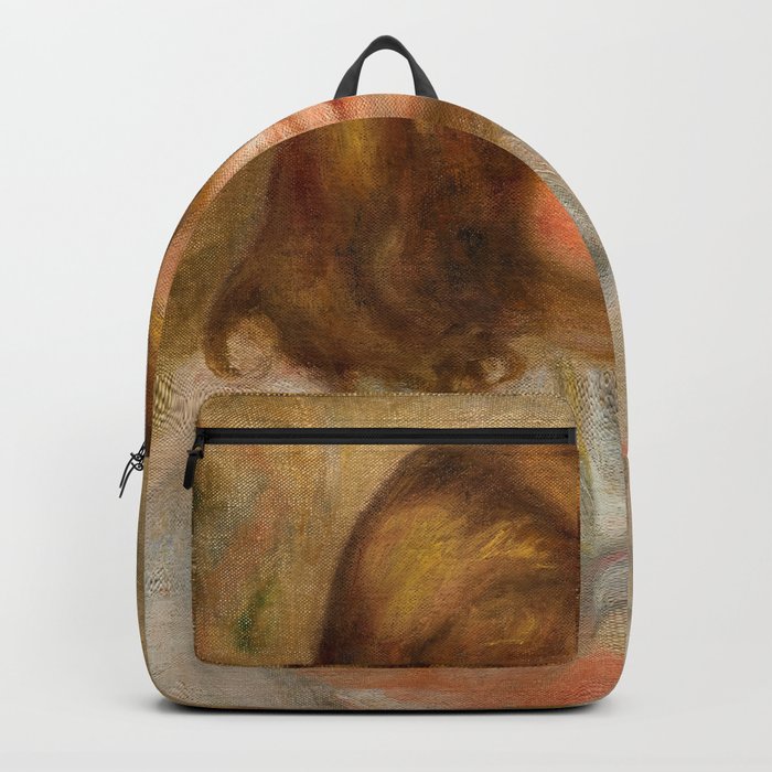 Little Girl with her Doll by Pierre-Auguste Renoir Backpack