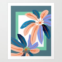 tropical plants Art Print