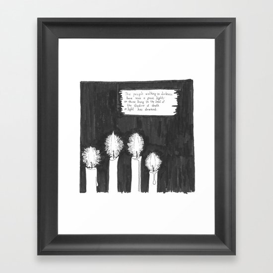 LIGHT (Advent 2015, Part6/7) Framed Art Print